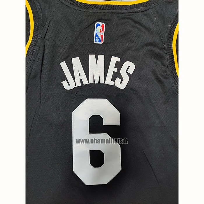 Maillot Los Angeles Lakers LeBron James NO 6 Select Series 2022 Noir